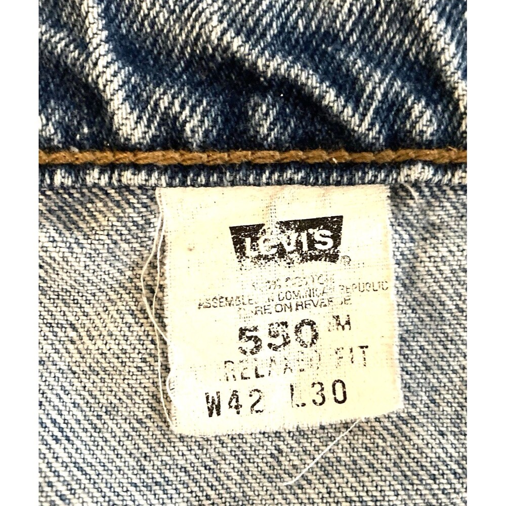 Levi’s 550 Jeans Men’s 40 x 29 (Tag 42x30) Relaxed Fit Red Tab - Picture 5 of 15